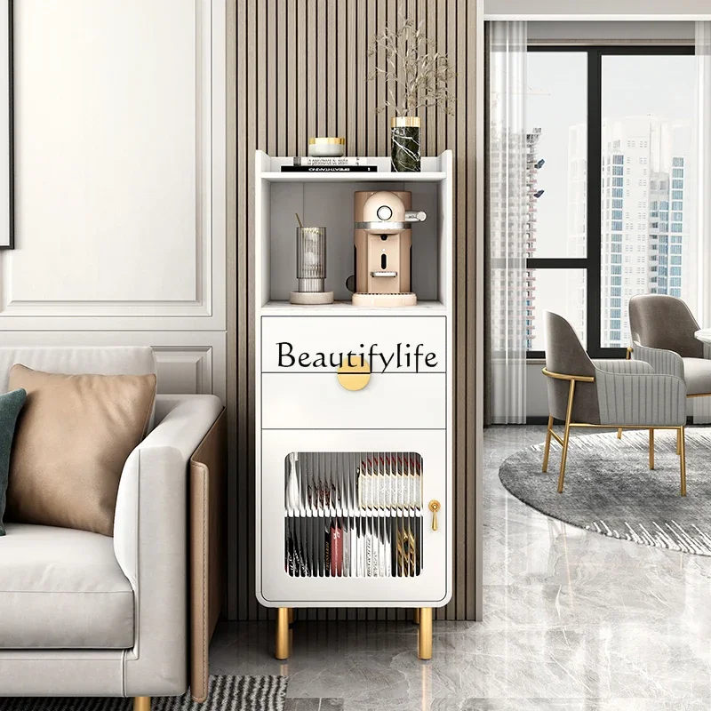 

lLight Luxury Stone Plate Sideboard Cabinet Modern Minimalist Living Room Multi-Functional Sofa Narrow Locker