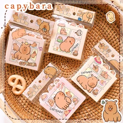 Kawaii Briefpapier kantooraccessoires Schoolbenodigdheden Mini Draagbare Notebook klein Kladblok Voor Dagelijkse Notities capybara memoblokken