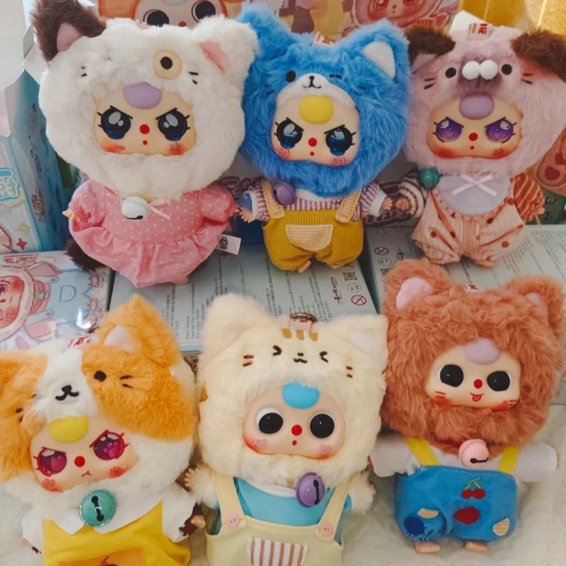 

New Genuine Baby Three Kitten Wardrobe Series Blind Box Soft Vinyl Doll Cute Pendant Decorate Mystery Box Collection Girl Gifts