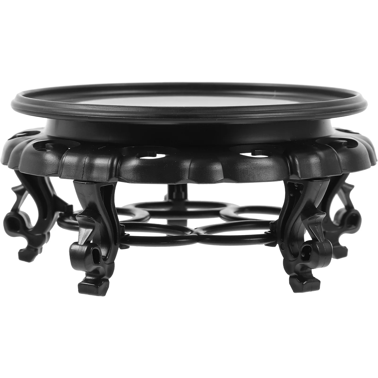 1Pcs Resin Flowerpot Stand Firm Stable Multi-Functional Plant Shelf for Indoor Balcony Floor Desktop Decoration