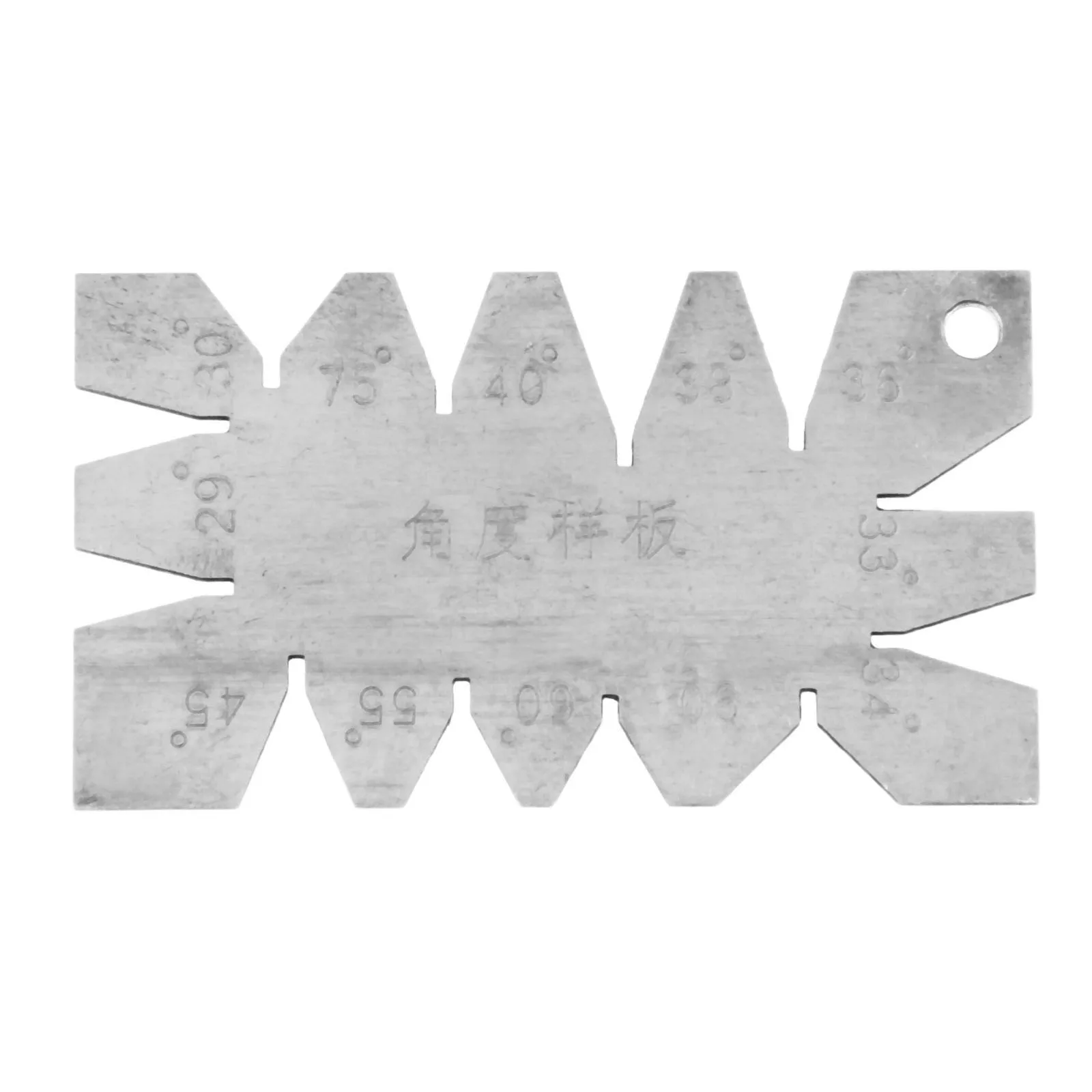 DRELD 1Pc Sliver Stainless Steel Screw Thread Cutting Angle Gage Gauge Measuring Tool 29°,30°,40°,45°,50°,55°, 60°, 65°