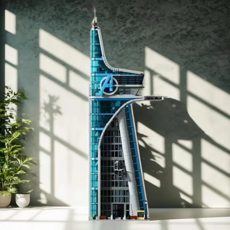 Ensemble Avengers Tower avec 5,201 pièces, un bâtiment partiel, un jouet adulte de grande difficulté, adapté comme cadeau de Noël et une décoration intérieure