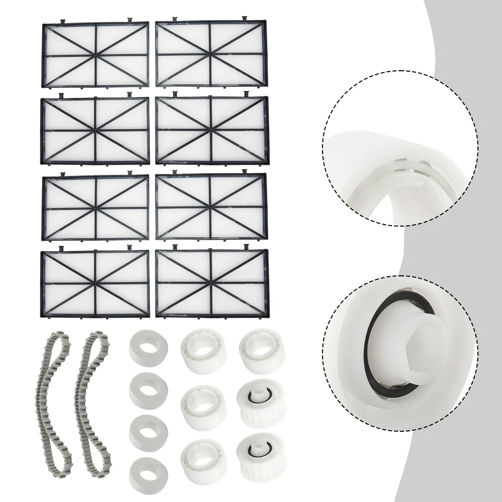 Filters Belts Wheels Dependable Pool Cleaning Components Replacement Kit As Shown 8 Filters Included 2 Replacement Belts