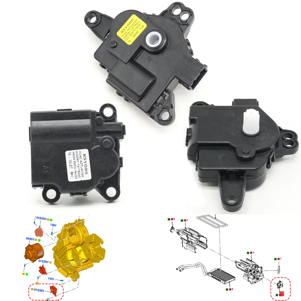 1Pcs Air Conditioner Heater Temperature A/C Blend Door Motor HVAC Actuator For Mazda BT50 UP-UR For Ford Everest U375 Ranger TKE