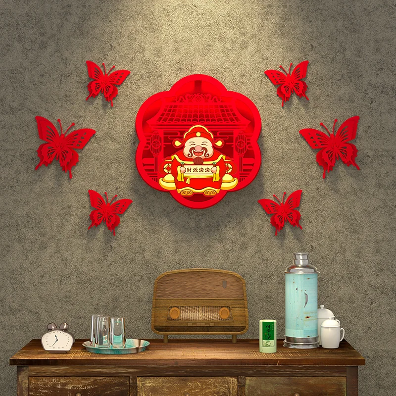 New Fuzi sticker high-end three-dimensional