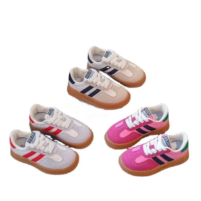 Kids Suede Shoes Children Sports Sneakers Boy Girl Canvas Shoes Spring Autumn Girls Boys Solid Child Trainers Canvas Shoes