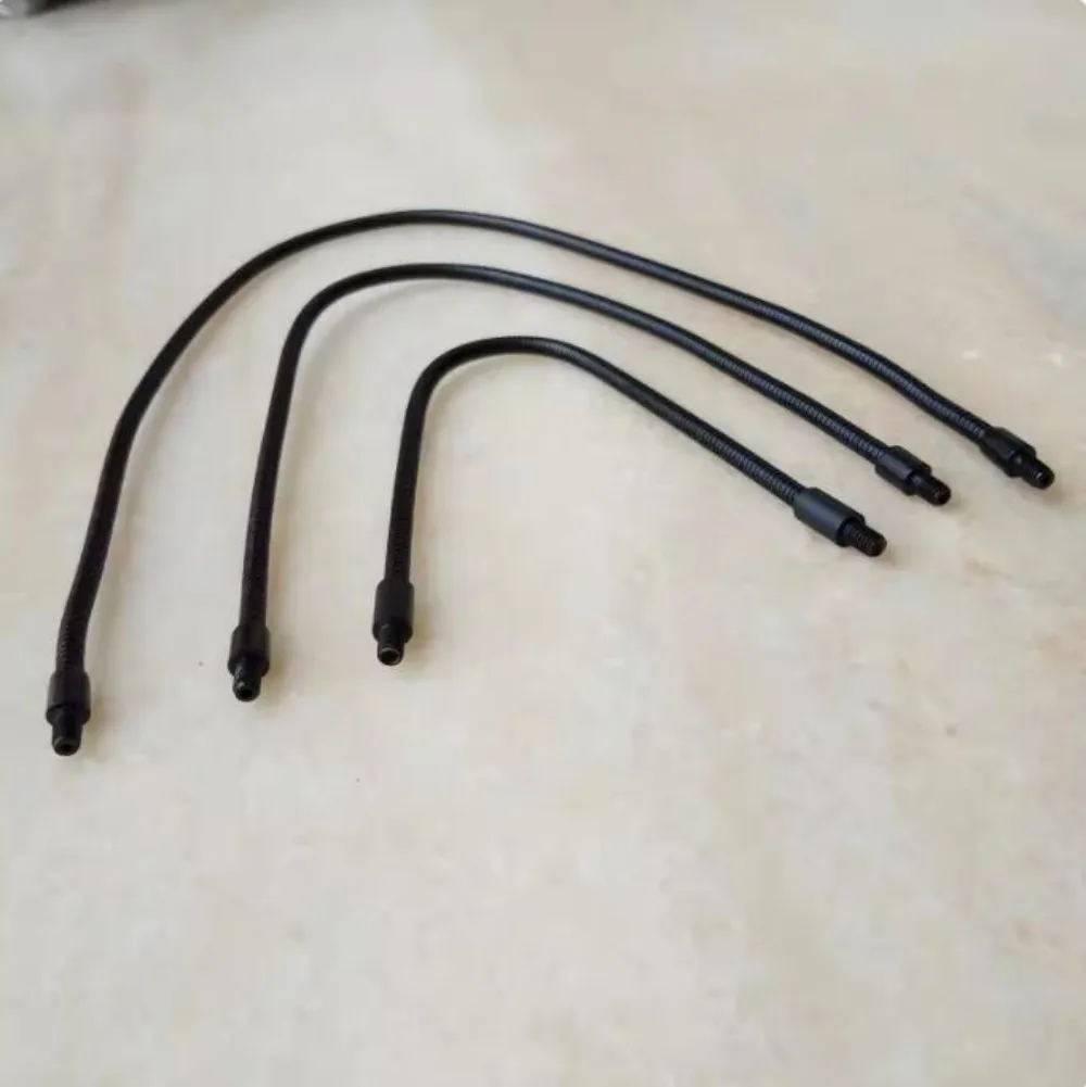 Camal 2pcs M4 Black Metal Positioning Hose Universal Gooseneck Flexible Tube for Working Lamp Fittings Lighting DIY Accessories