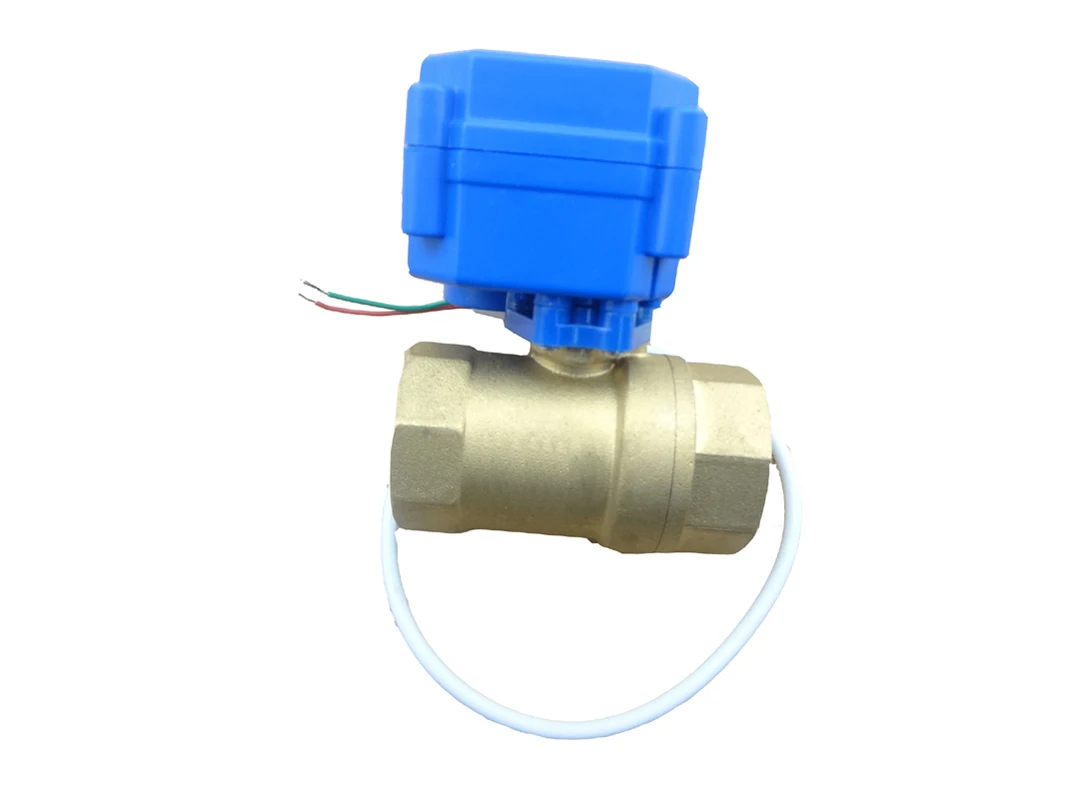 

10pcs/lot motorized ball valve DN25 (reduce port), 2 way,24V electrical valve