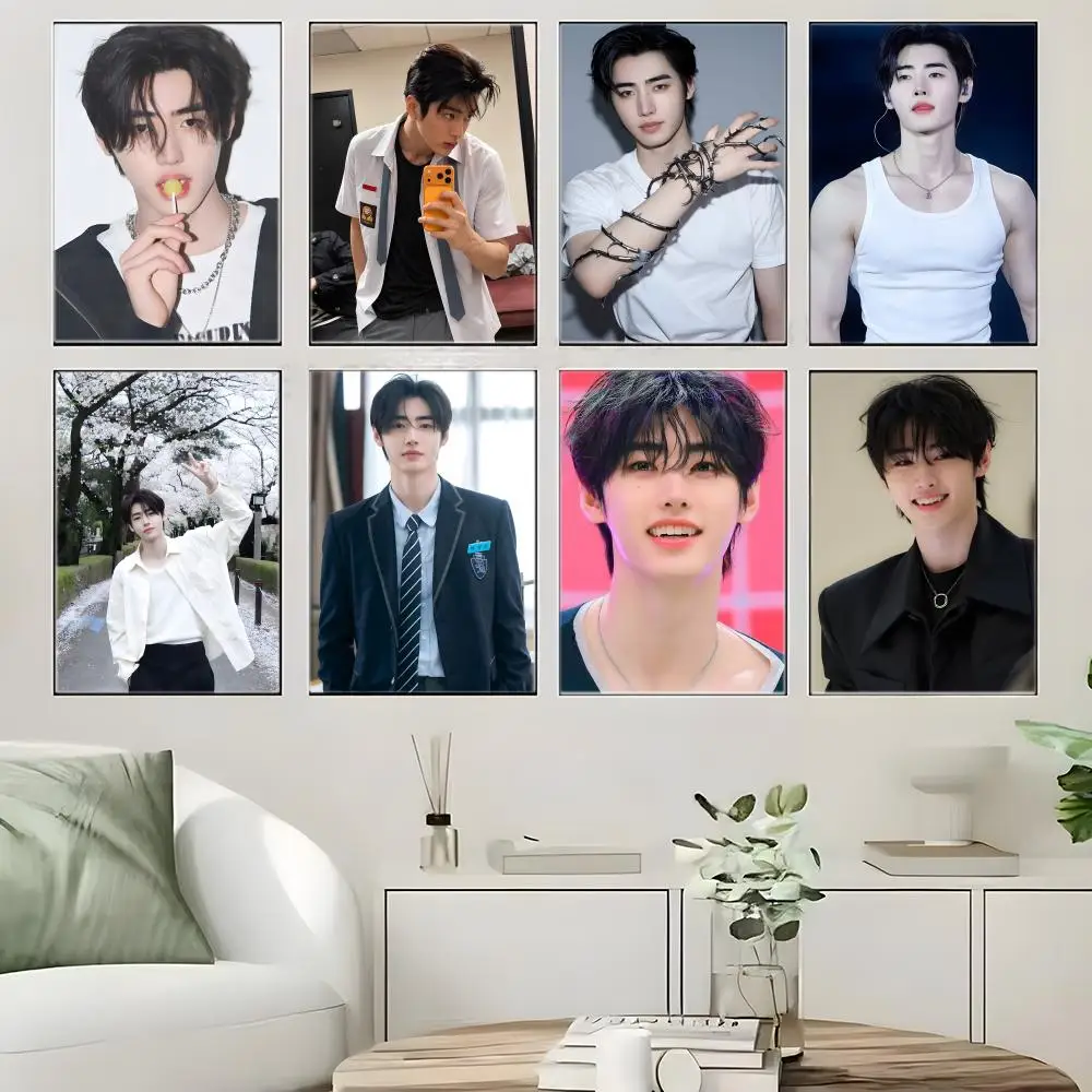 Kpop Idol P-Park S-Sunghoon Poster  Self-adhesive Art Waterproof Paper Sticker Coffee House Bar Room Wall Decor - view 2