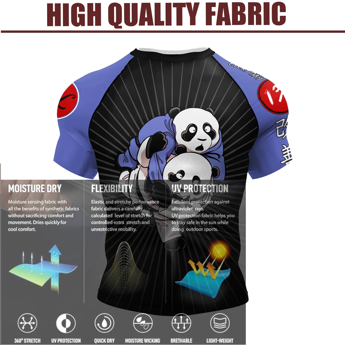 Men\'s UPF 50+ Spandex Quick Dry Short Sleeve Compression Exercise Baselayer T-Shirts Boxing Jersey Male BJJ jiu jitsu Rashguard