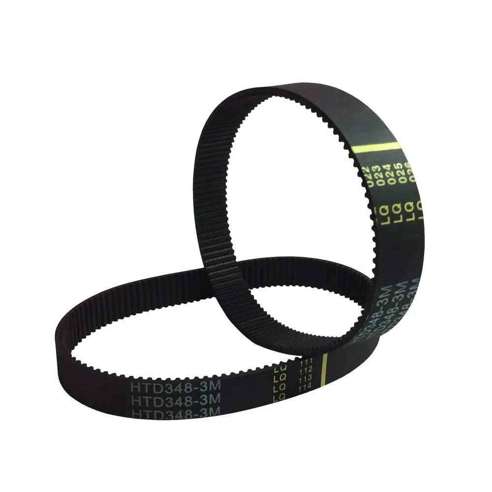 HTD 3M Synchronous Belt Length 348mm Teeth 116 Width 15mm Arc Teeth Belt 2Pcs/Pack