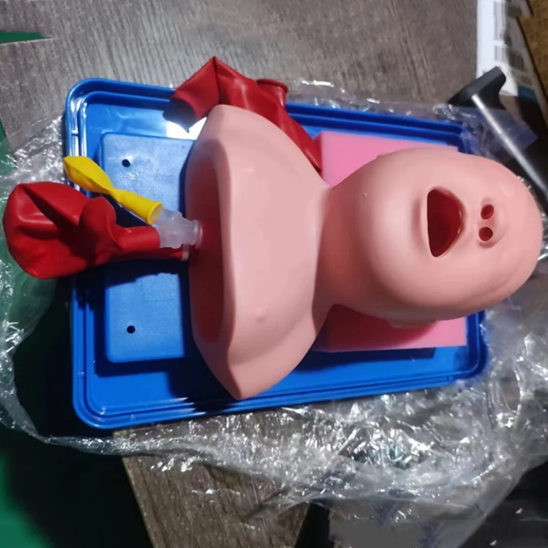 Modelo infantil de intubación traqueal, simulador de modelo de intubación nasal, kit de ayuda para enseñanza de gestión de vías respiratorias