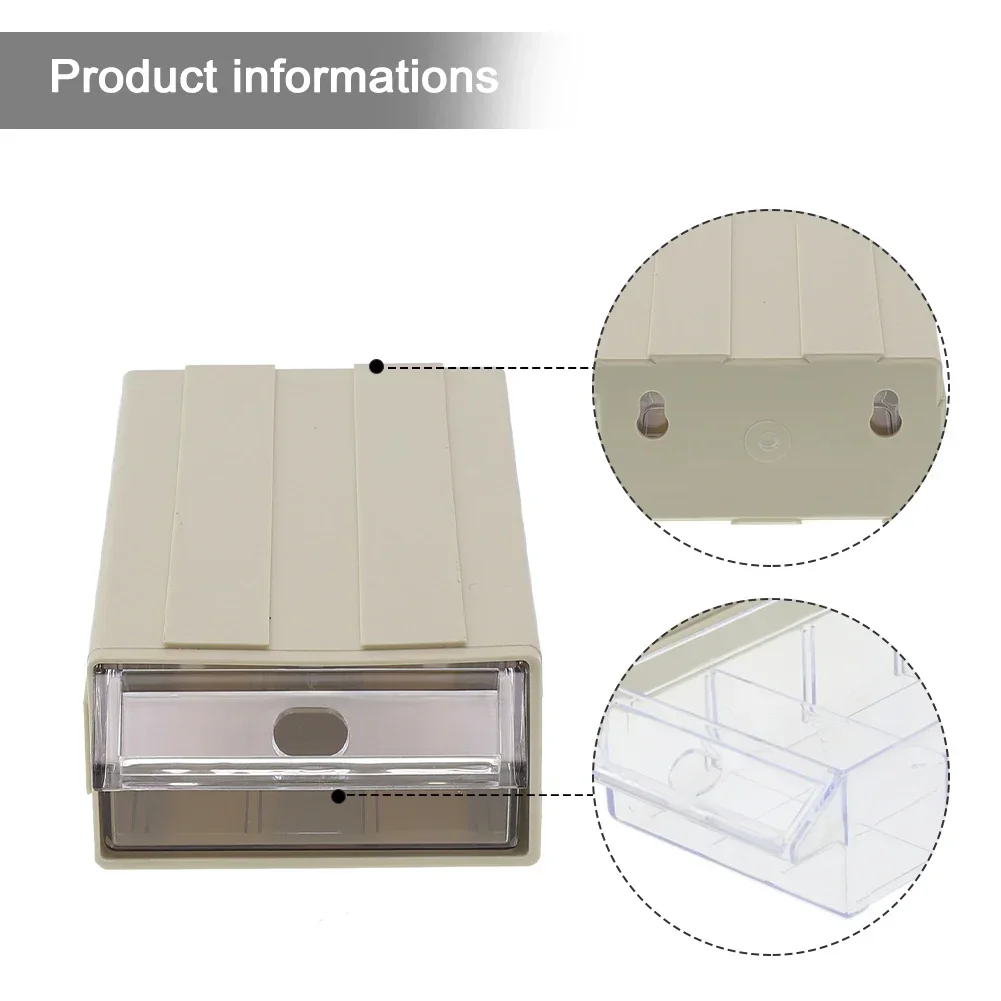 Organizers Storage Box Plastic Stackable Storage Boxes Thicken Tool Box 180*95*50mm Component Screws Brand New