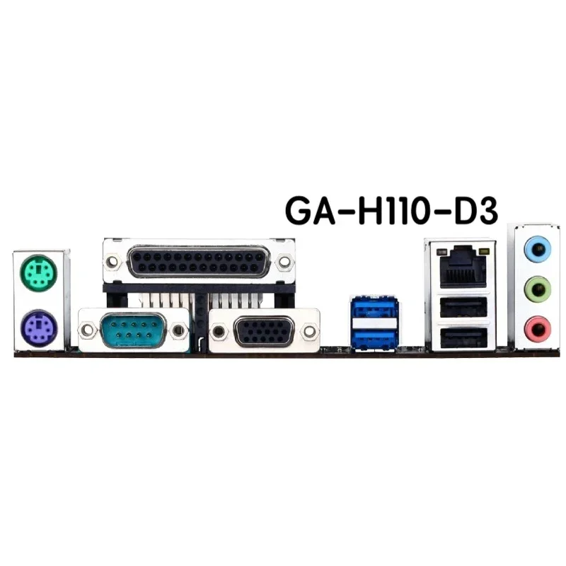 For Gigabyte GA-H110-D3 Desktop Motherboard H110 D3 LGA 1151 DDR4 Mainboard 100% Tested OK Fully Work Free Shipping