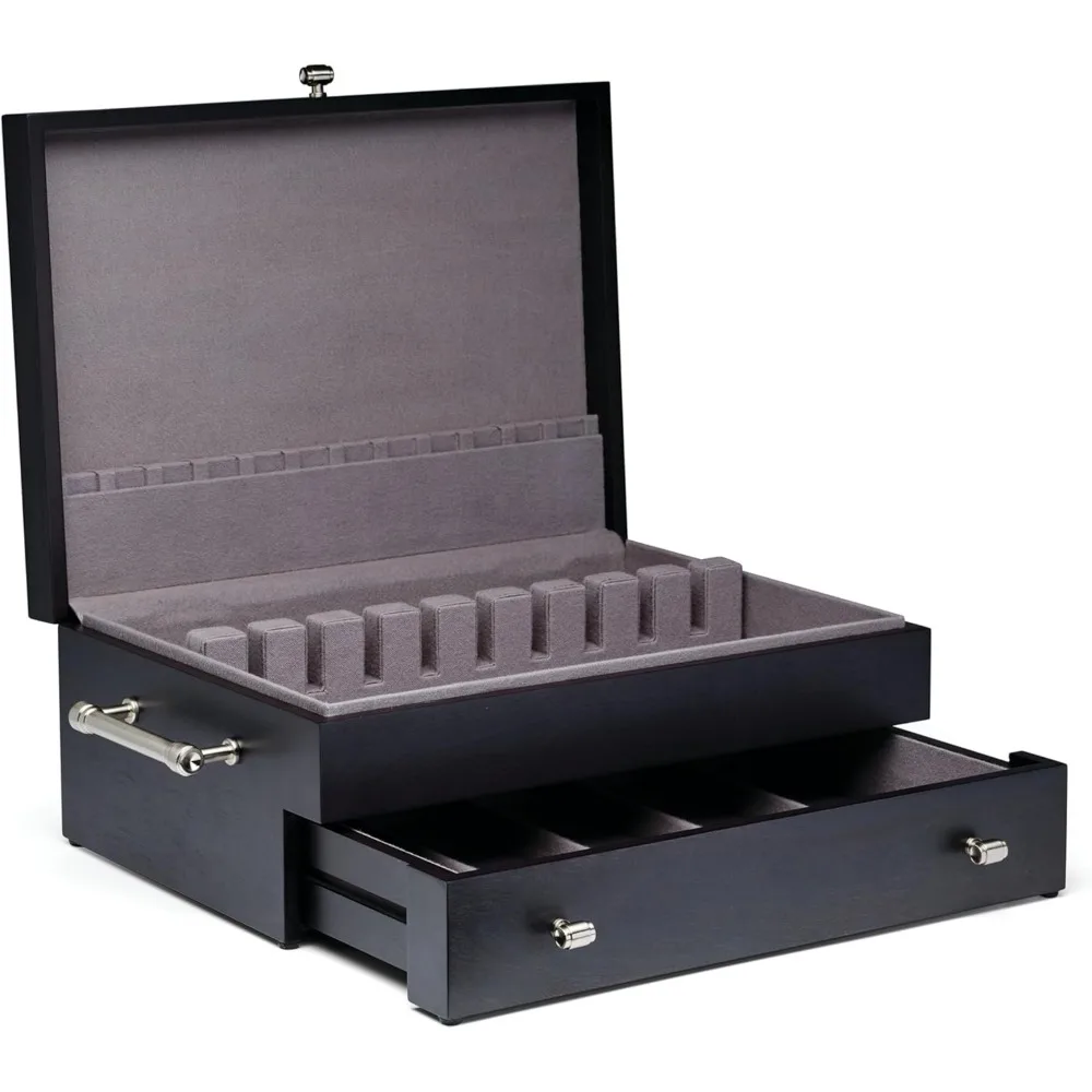 Bristol Grande Mahogany Flatware Chest,Brown image 5