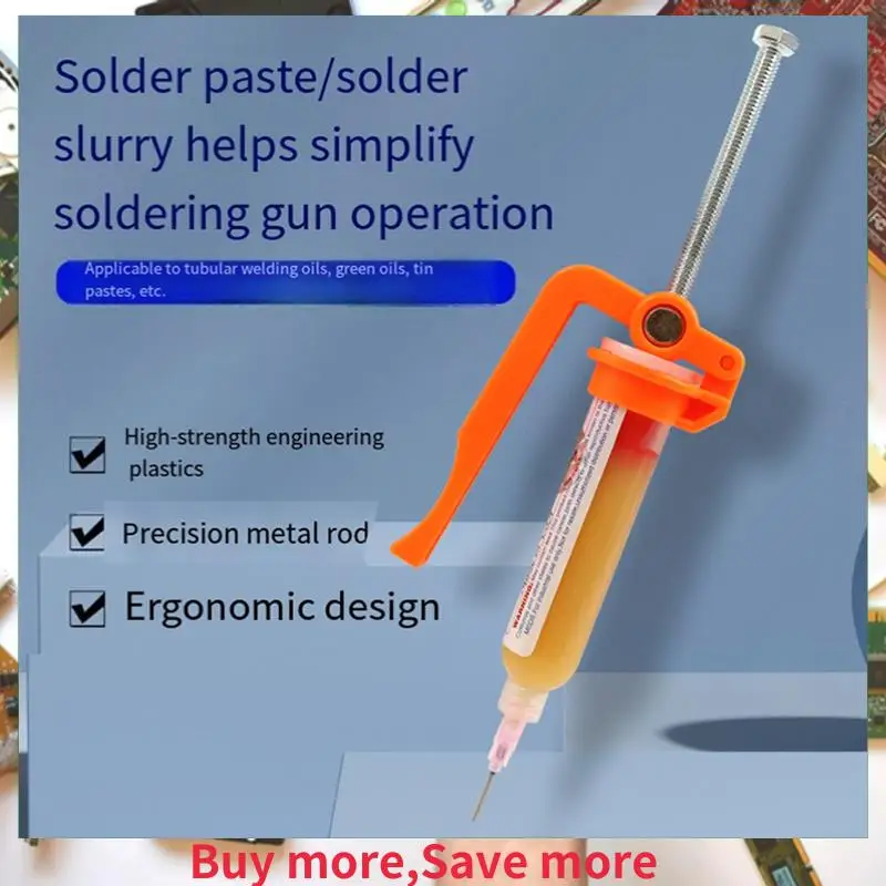 

2PCS Solder Paste Booster UV Solder Mask Ink Welding Oil Pusher For Motherboard Flux Extruder Welding Propulsion Tool-[A002]