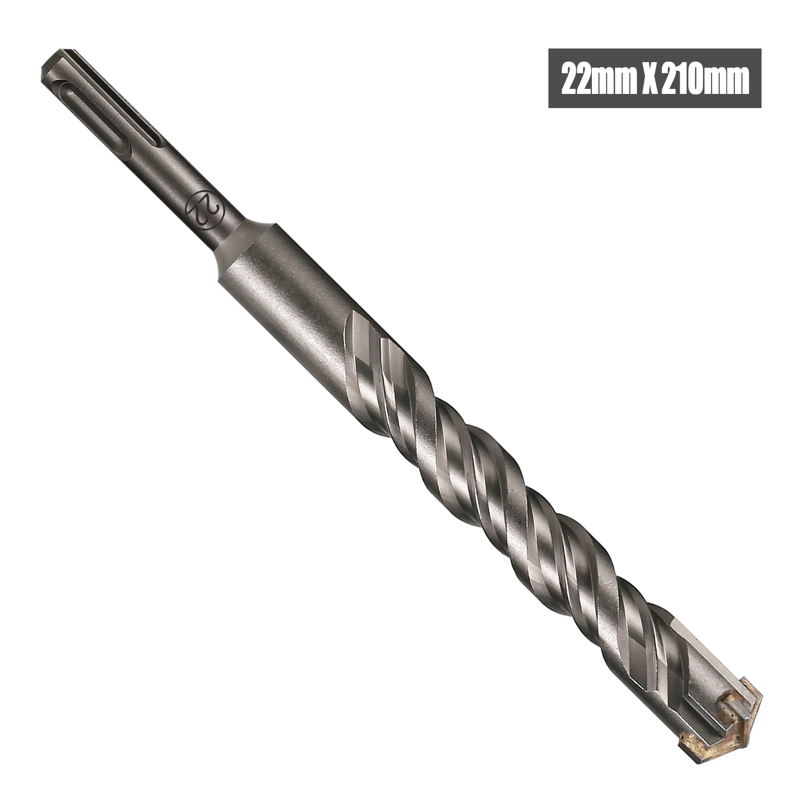 1 Stück Beton SDS Plus 5-25mm Bohrer Kreuzschneidkopf Doppelschneckenhammer 210mm Wand Ziegel Block Elektrohammer Mauerwerkbohrer – Detail 14