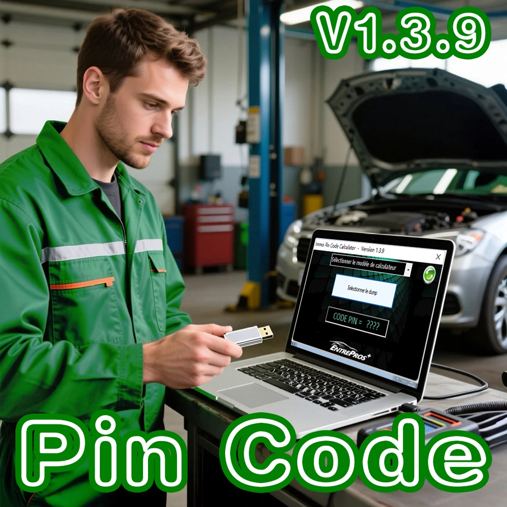 IMMO Pin Code Calculator V1.3.9 Decoding Software for Cars Compatible with PSA - Unlocks PIN Code for Multiple ECU Models