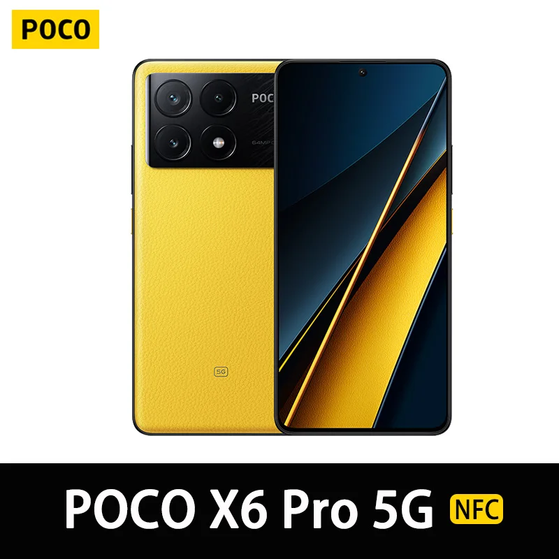 POCO X6 Pro 5G Smartphone NFC dimension 8300-Ultra 120Hz 64MP camera charge 67W 5000mAh EU version