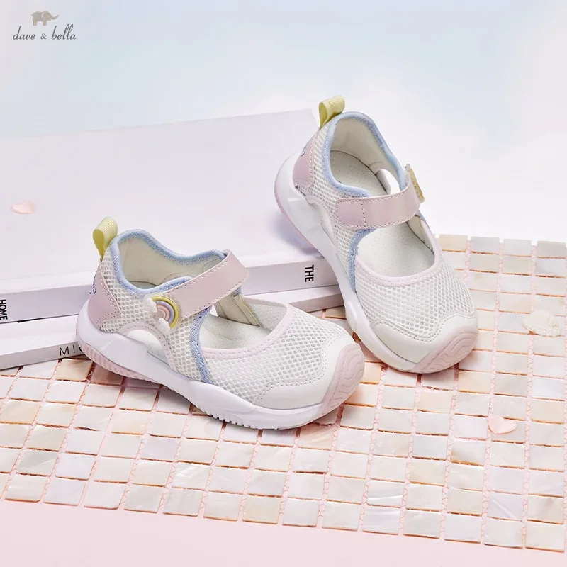 Dave Bella Baby Girls Sandals Summer Cute Baby Soft Sole Shoes Outdoor Children's Sport Shoes Cool Comfortable DB2251729