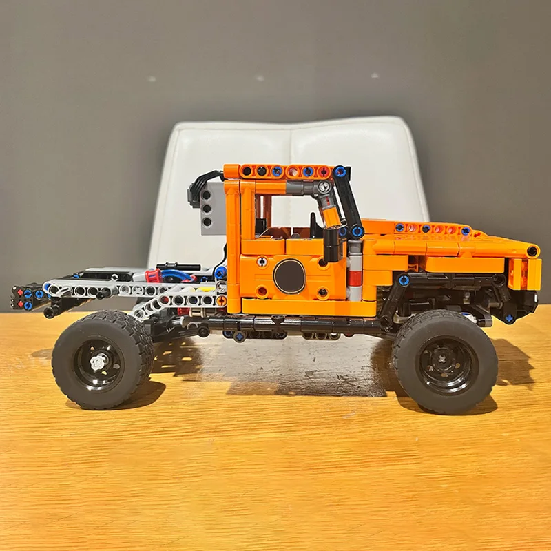 Modello di auto da corsa di velocità MOC Mattoni da costruzione Veicolo fuoristrada hardcore Tecnologia modulare Regali di festa per bambini Assemblare il vestito giocattolo
