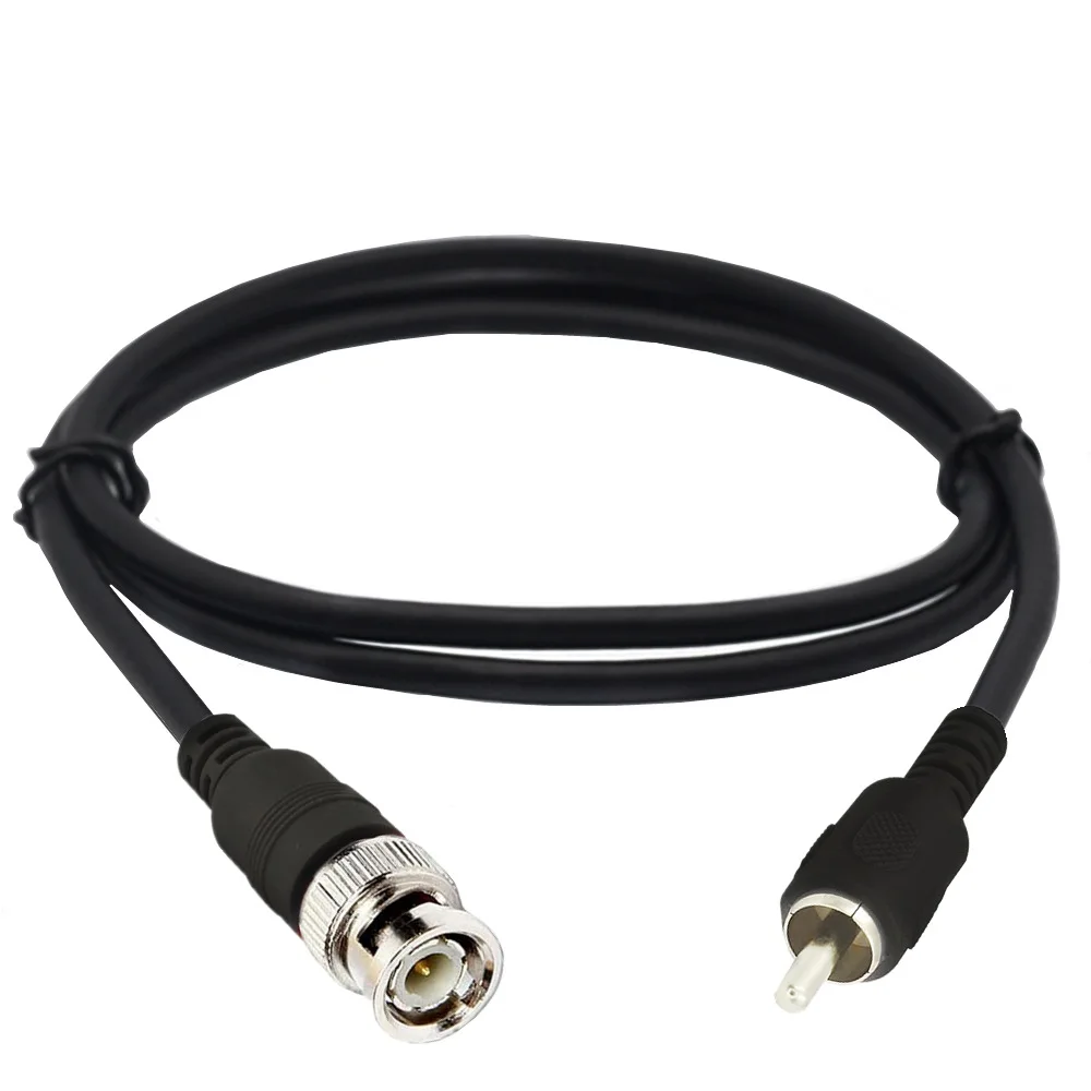 BNC Male to RCA Male Adapter Cable 75 Ohm Coaxial Composite Video Connector Jack Converter Adaptor Composite Video Cable