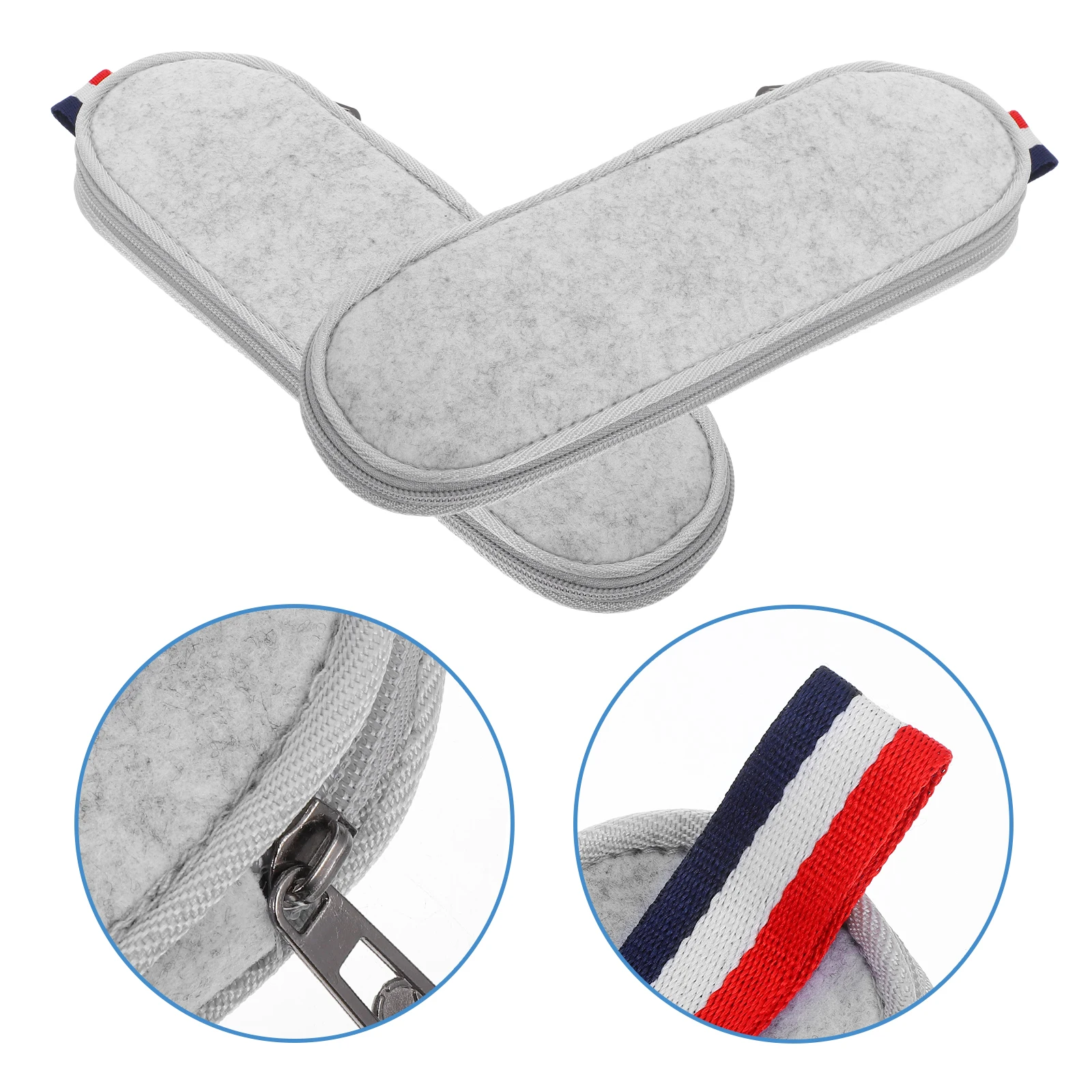 

2Pcs Waterproof Dining Utensil Bag Storage Pouch for Outdoor Camping Picnic Felt Cloth Knives Forks Straws