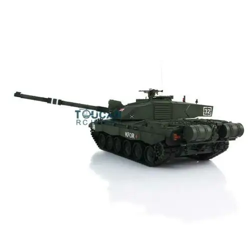 Zabawki Heng Long 1/16 Dark Green 7.0 Challenger II RC Tank 3908 Radio Control Vehicle Cars Metal Tracks W/ Rubbers for Boy TH17752