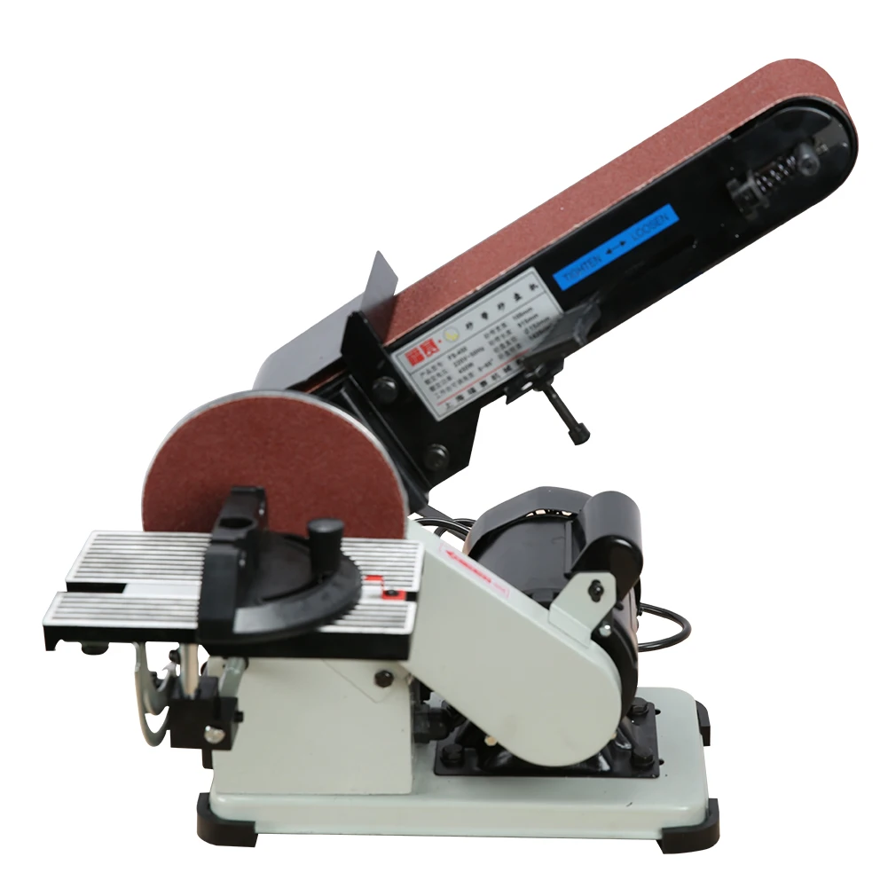 TLF 450W elektrische houtbewerkingsmachine 4\"X 6\" riemschijfschuurmachine 6\" riembreedte 9\" schijf industriële kwaliteit voor hotels nieuwe conditio