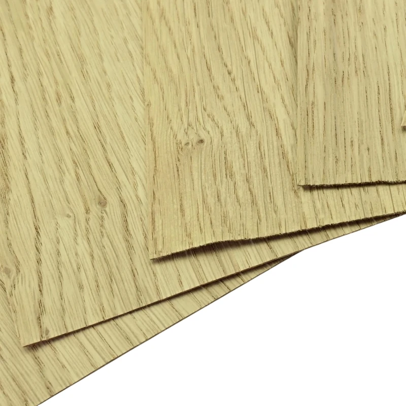 American White Oak Veneer Chips x 18PCS, Thickness 0.4mm Approx, Suitable for Model Making and Crafts, Untreated Wood Sheets.