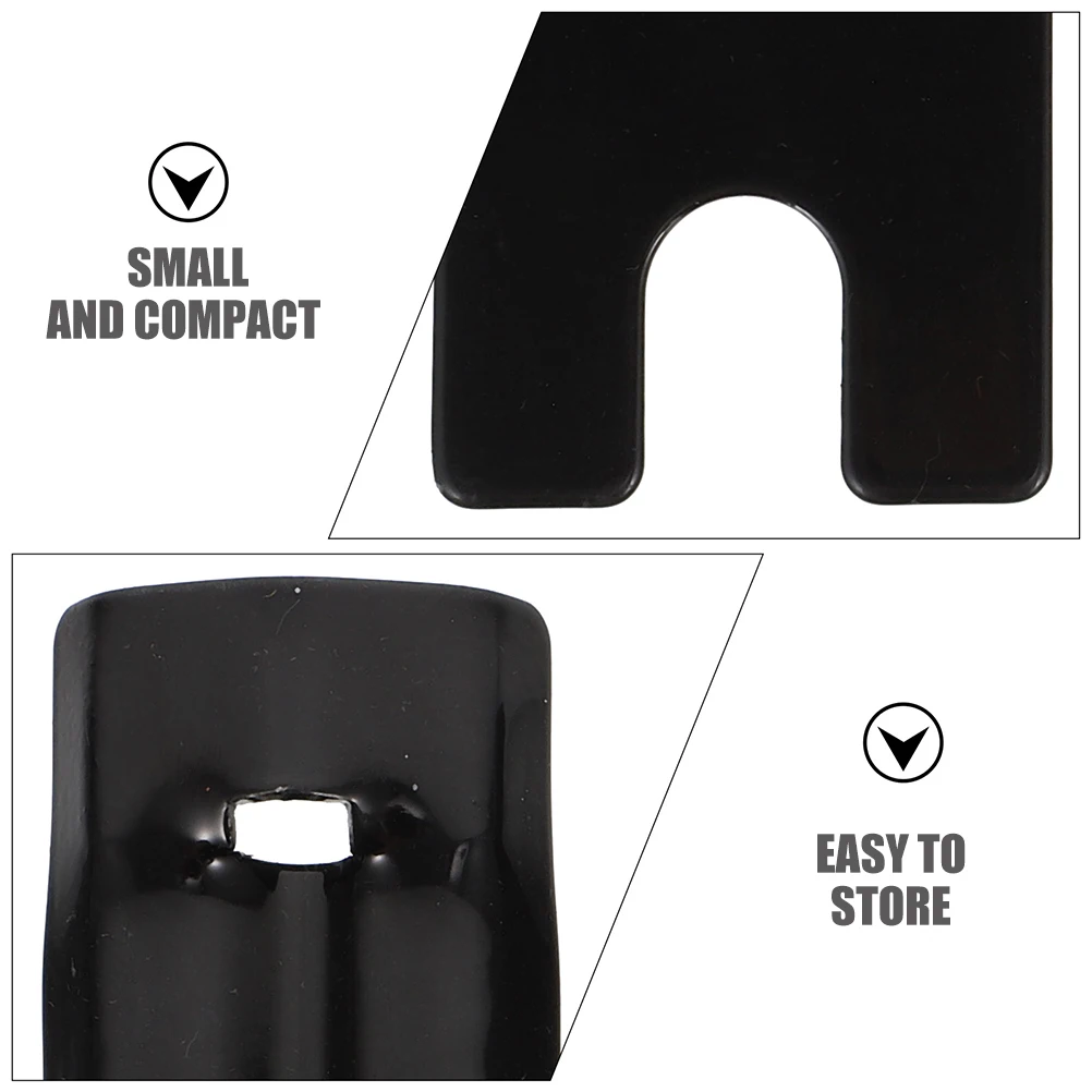

2pcs Flagpole Brackets Black Iron L Shaped Safety Cycling Accessories Riding Equipment Bike Mounting Triangular Fixing Parts