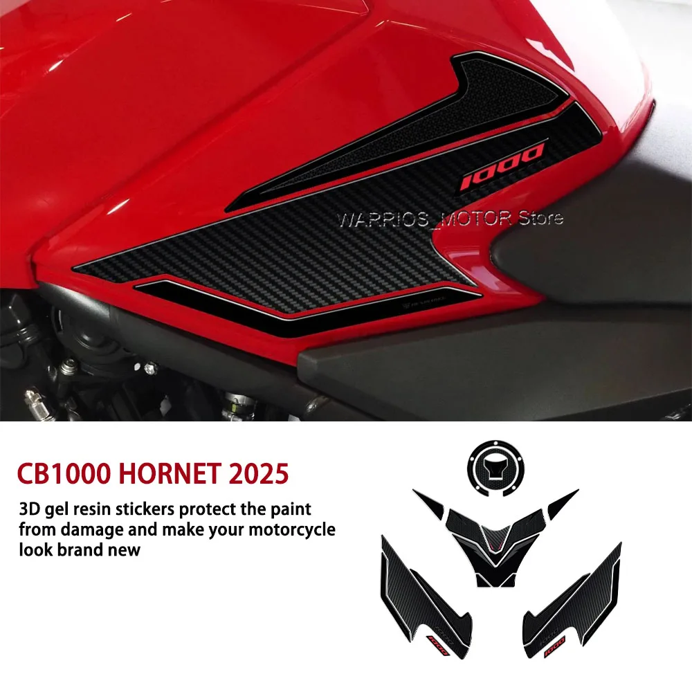 

For Honda CB1000 Hornet 2025 Motorcycle Tank Pad Protector Stickers 3D Epoxy Resin Sticker New Decorative Sticker