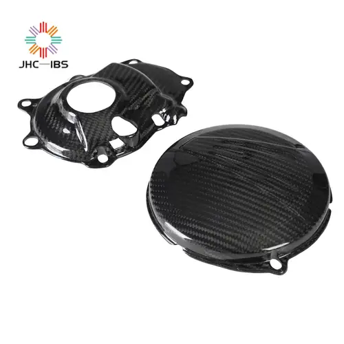 Imagen 2 del producto Funparts-cubierta protectora de fibra de carbono para motocicleta YAMAHA, Magneto de embrague de motor, YZ250F, WR250F, YZ, WR 250F, 2021, 2022, 2023, 2024