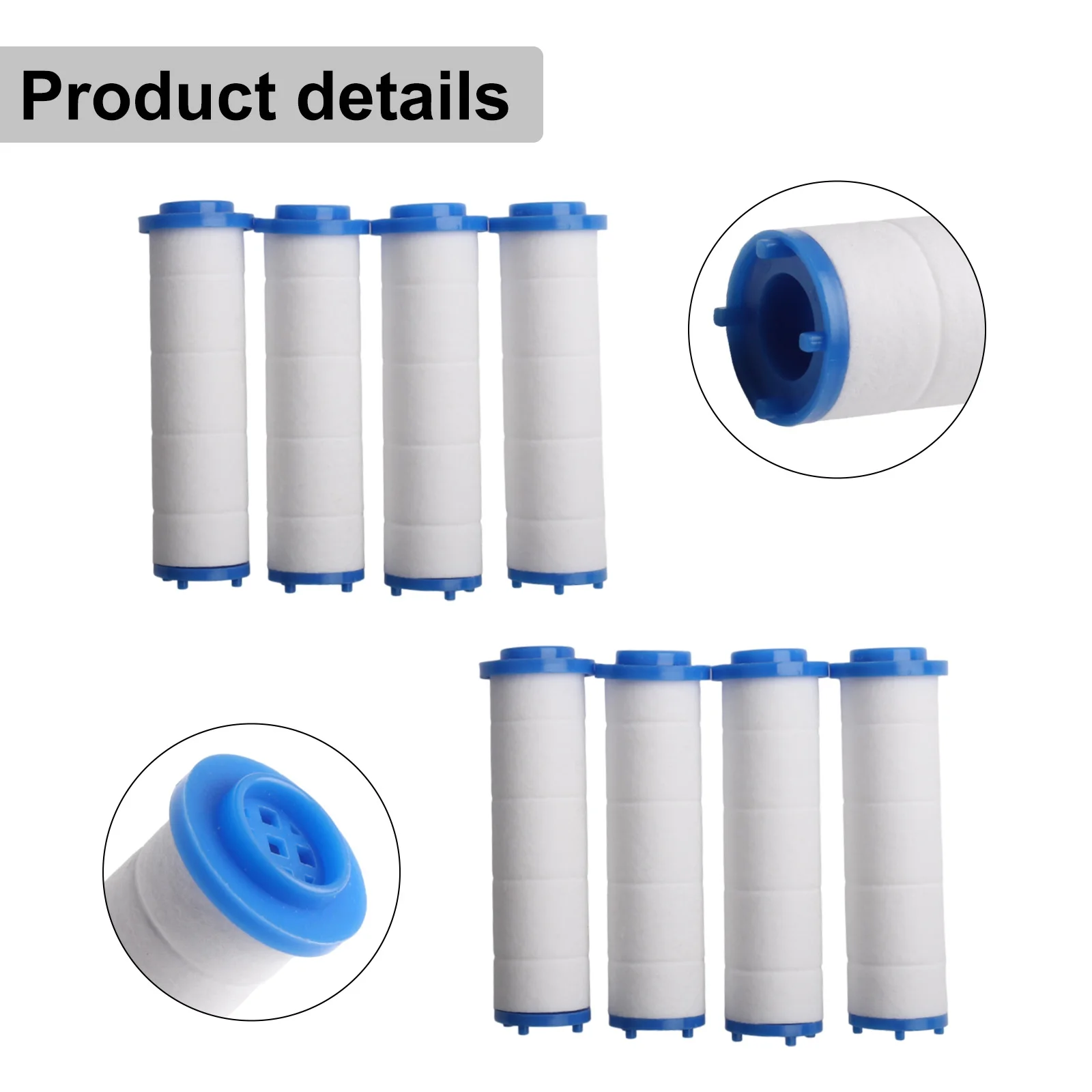 

8 шт. сменная насадка для душа, полипропиленовый хлопковый фильтрующий картридж, очистка воды, аксессуар для ванной комнаты, ручной распылитель для ванны