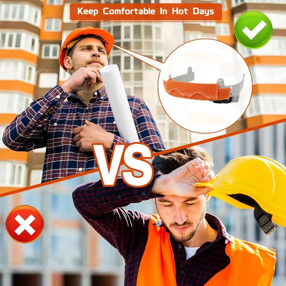 Elmetto protettivo in cotone Fasce per il sudore Lavabile Forte assorbimento del sudore Fodera per elmetto protettivo Sostituzione Morbido e confortevole Cotone ignifugo