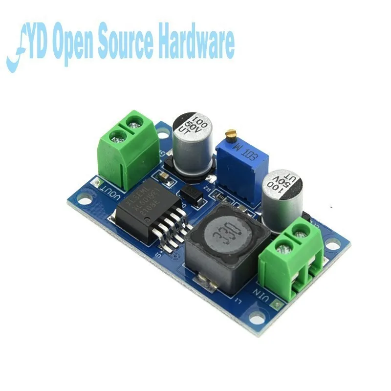 1PCS XL6019 5A Current DC to DC Adjustable Boost Power Supply Board Module