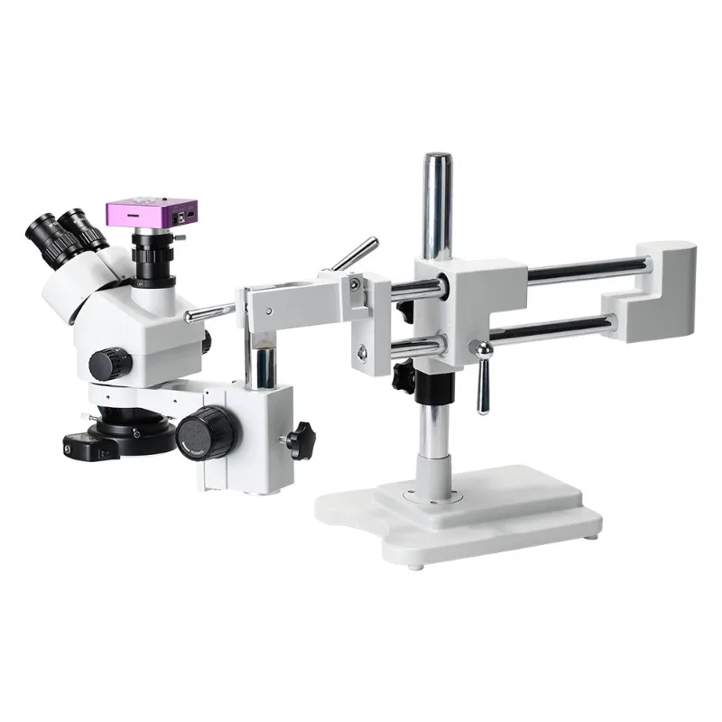 

3.5-90 X 51MP Dual Arm Stereo Zoom Trinocular Microscope Kit for Manufacturing Printed Circuit Boards and Watch Repairs