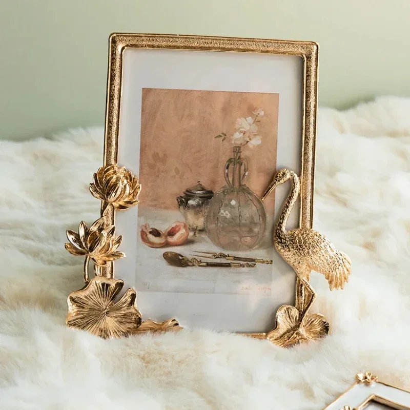 French Style 6-Inch Wedding Frame, High-End Glass 4-Inch Photo Frame