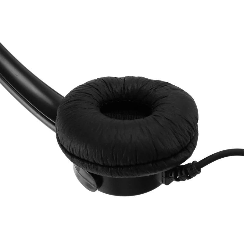 New 2X VH500D RJ9 Bilateral Headphone Hands-Free Call Center Noise Cancelling Corded With Adjustable Mic For Telephone Set