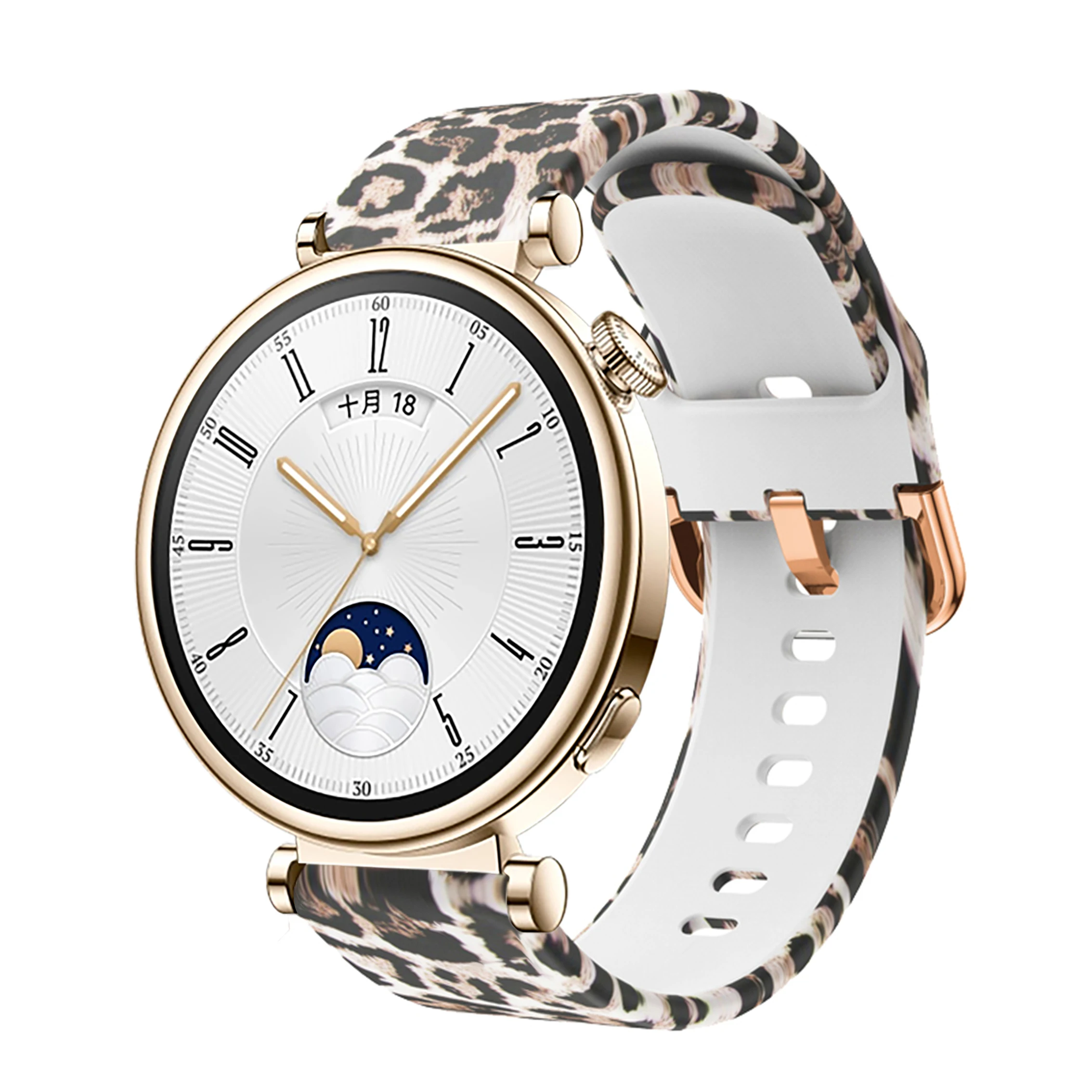 أربطة ساعة جري من السيليكون للنساء ، مطبوعات باو للنساء عالميًا ، أربطة ساعة رسمية أصلية ، ساعة ذكية ، ساعة ذكية Gt4 ، 41: 18