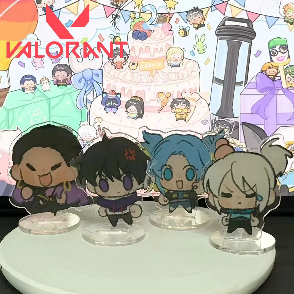 

Game VALORANT Omen Neon Cosplay Standing Plates Joon Hee Cartoon Figures Model Acrylic Stand Desk Decoration