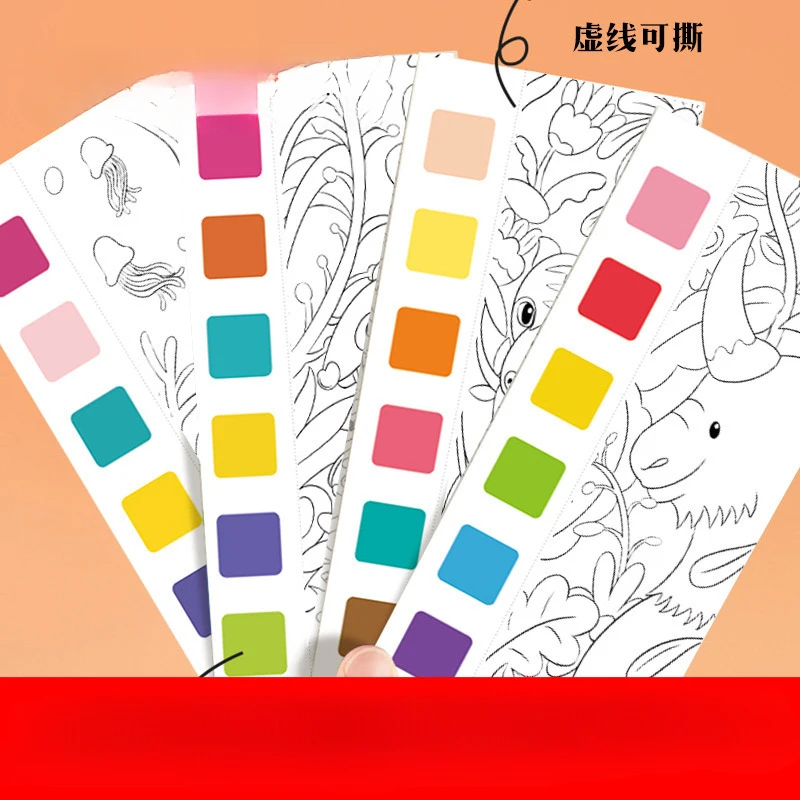 ใหม่การ์ตูน Graffiti ภาพวาดหนังสือสีน้ําระบายสีของเล่นเด็กวันเกิด Party Favors ห้องเรียนรางวัลของขวัญ Bag Filler