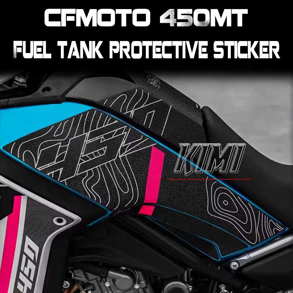 

FOR CFMOTO 450MT 2024 Motorcycle Anti-Skid Fuel Tank Sticker Body Protection Sticker Fishbone Sticker Anti-Wear Sticker