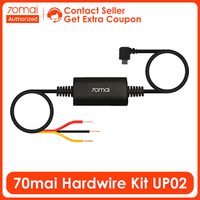 70mai Hardwire Kit UP02 Parking Surveillance Cable for 70mai A800S A500S D06 D07 D08 A400 M300 24H Parking Monitor Power Line