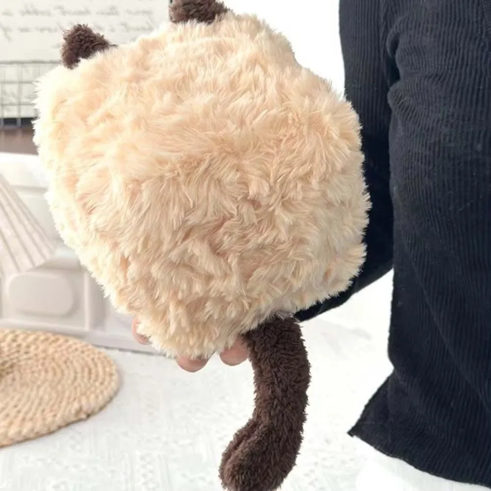 PP Cotton Siamese Plush Doll Square Cat Shape Soft Fluffy Cat Plush Doll Toy Bread Series Cube Cat Plush Pillow Pillow