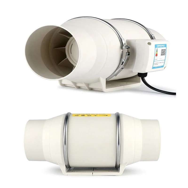 Exhaust Fan Home Mute Inline Duct Fan Bathroom Exhaust Fan Ventilation Mounted Air Purifying Ve 3/6/8Inch 220V