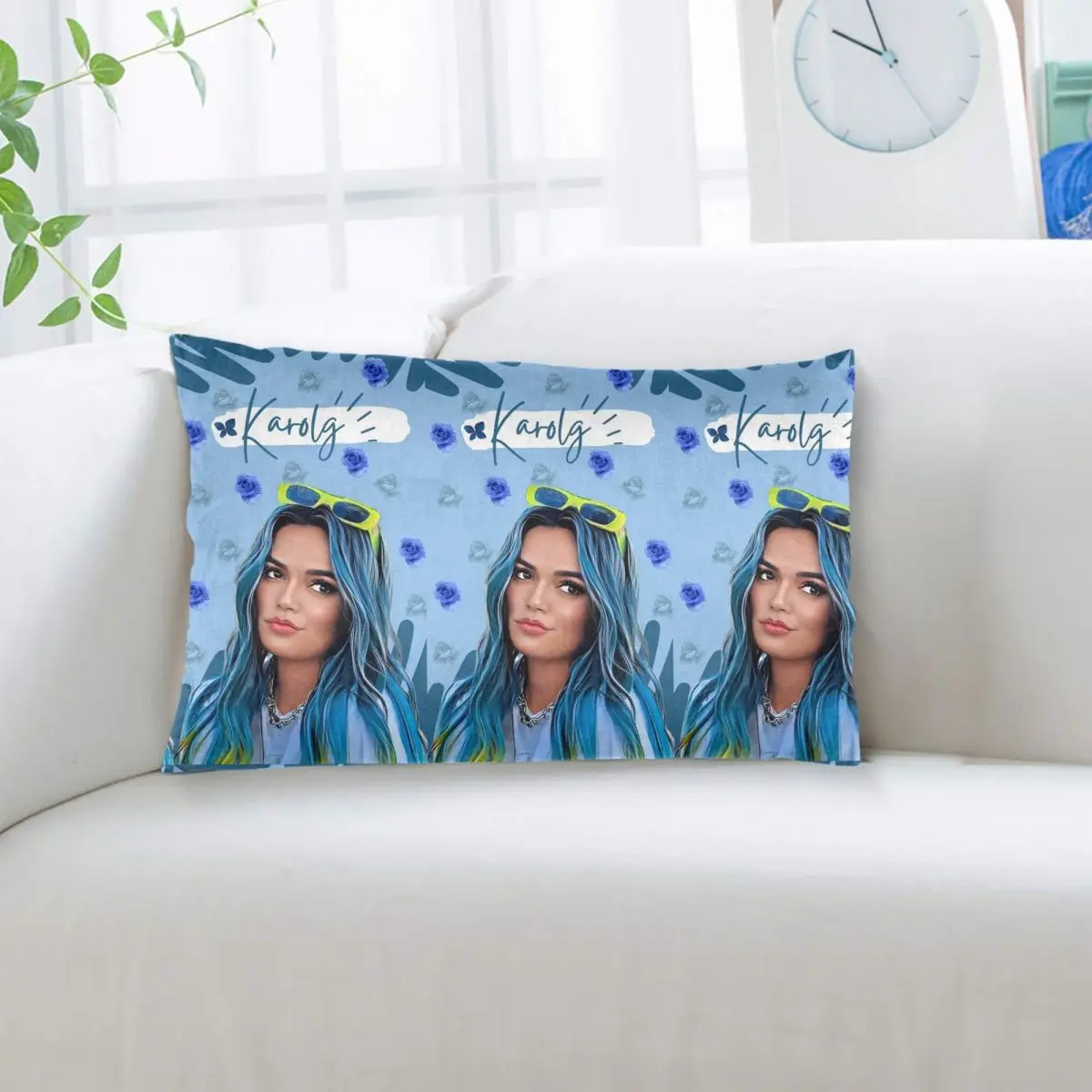 Fondo De Pantalla Karol G Rectangle Pillowcase Cushion Cover Decorative Bedroom Bed Home Comfort Throw Pillow
