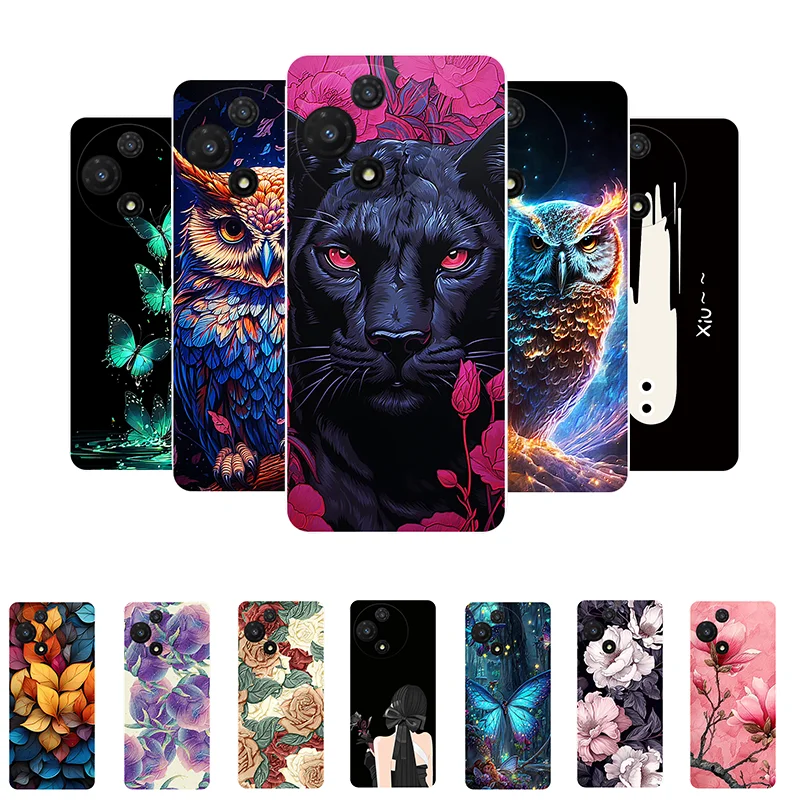 Para funda TCL 60R 5G, animales, leopardo, panda, cubierta trasera de TPU suave para TCL 60R 60 R 5G T519H, carcasas protectoras de teléfono Fundas TCL60R