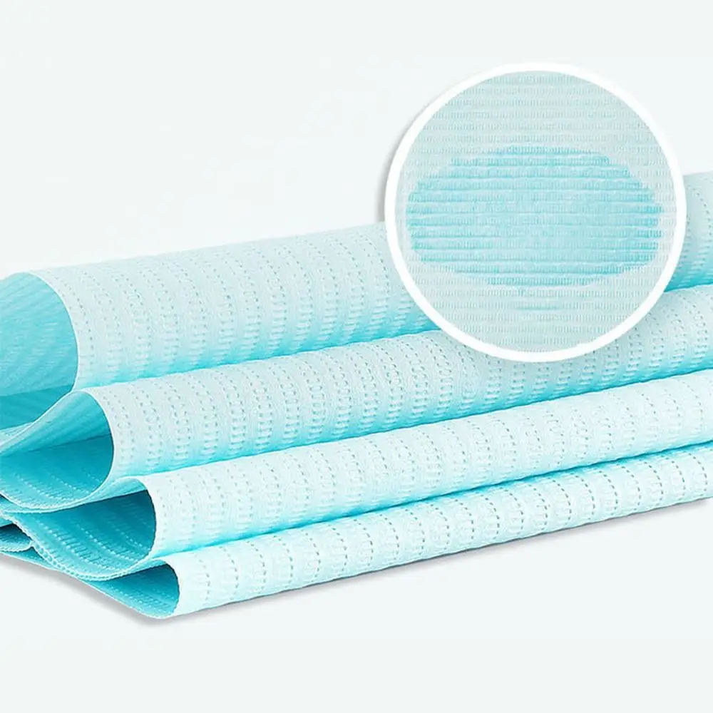 20pcs Adult Care Waterproof Adult Bibs Soft Absorbent Clothing Protector Disposable Elderly Care Bibs Meal Assistance