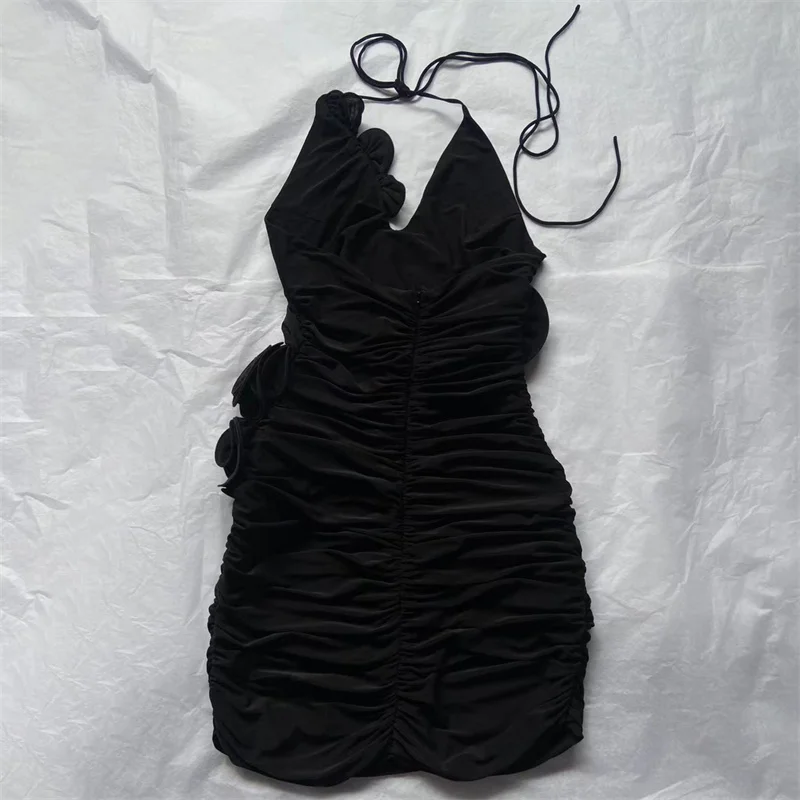 Vestido Mini Floral 3D Verano 2025 Ajustado - usage example
